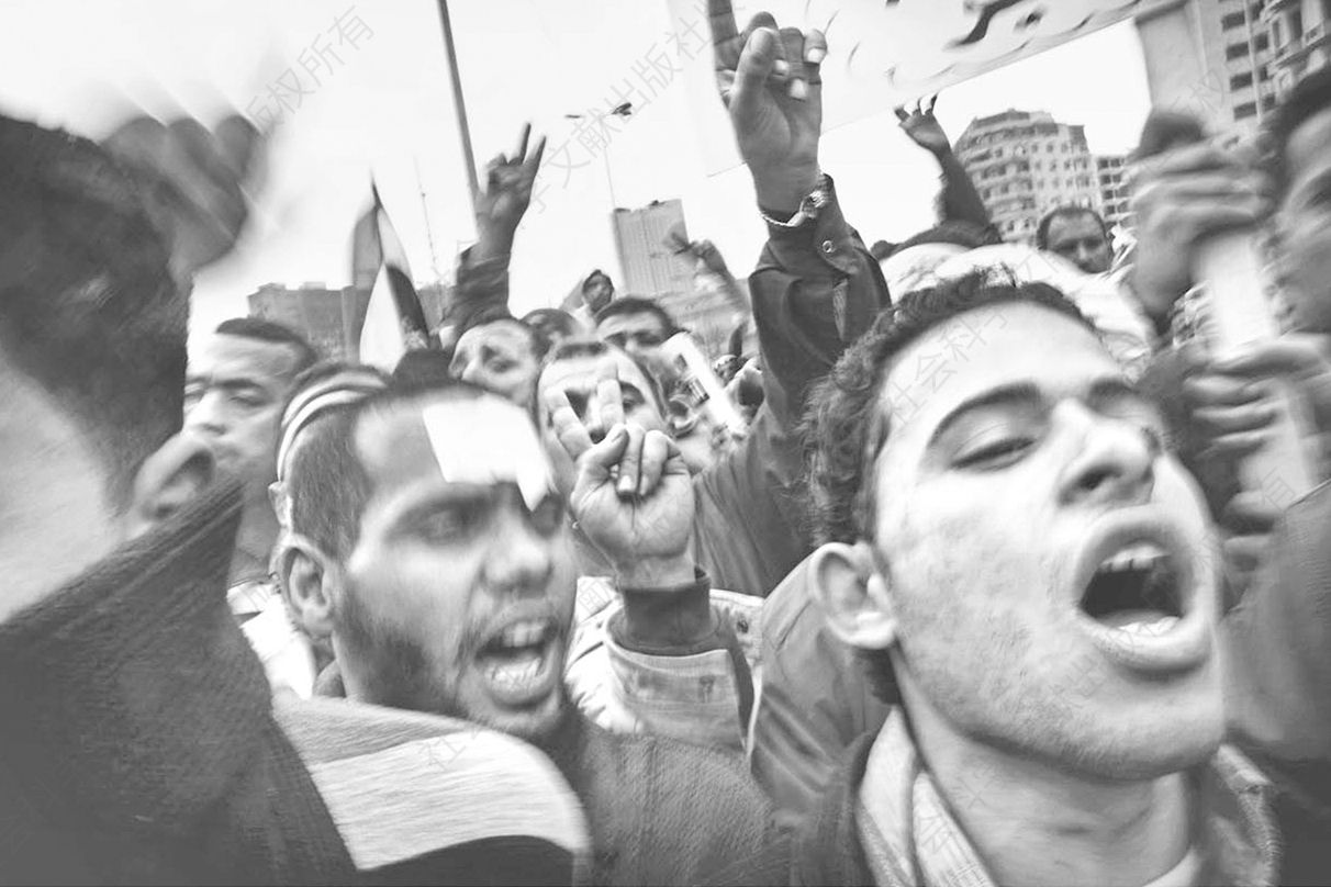 2011年，埃及解放广场上的示威者