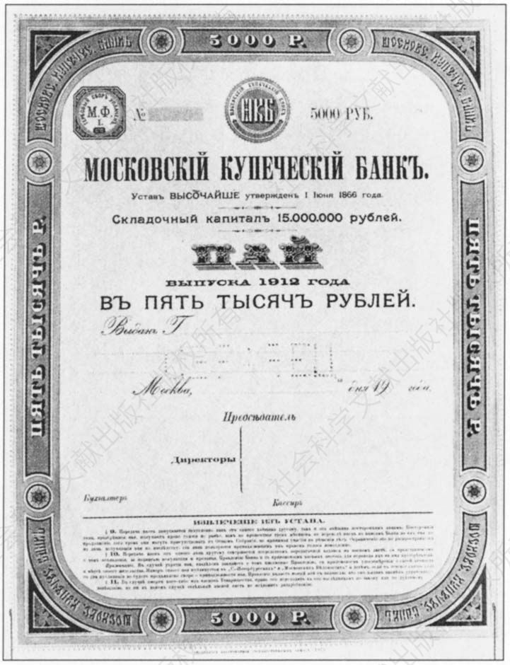 莫斯科商人银行股票